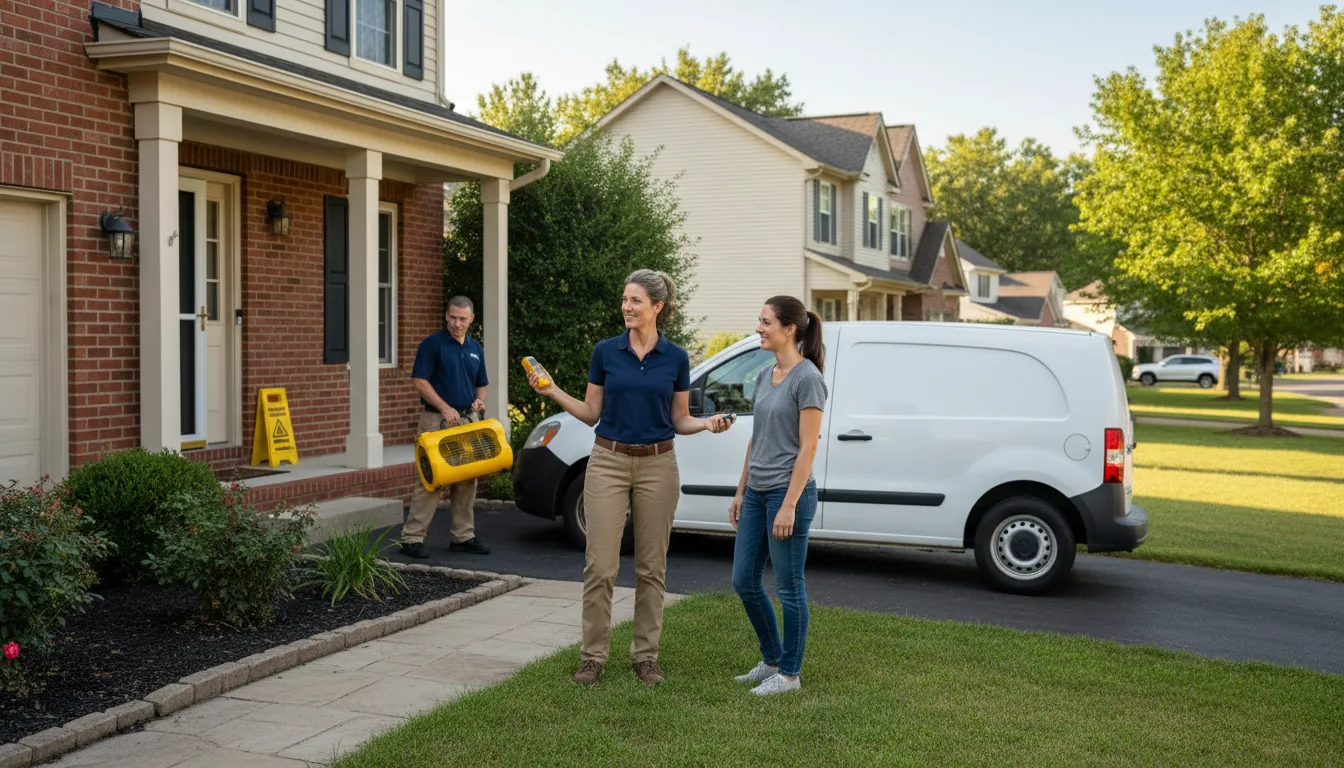 Residential water damage restoration in Calpine, CA